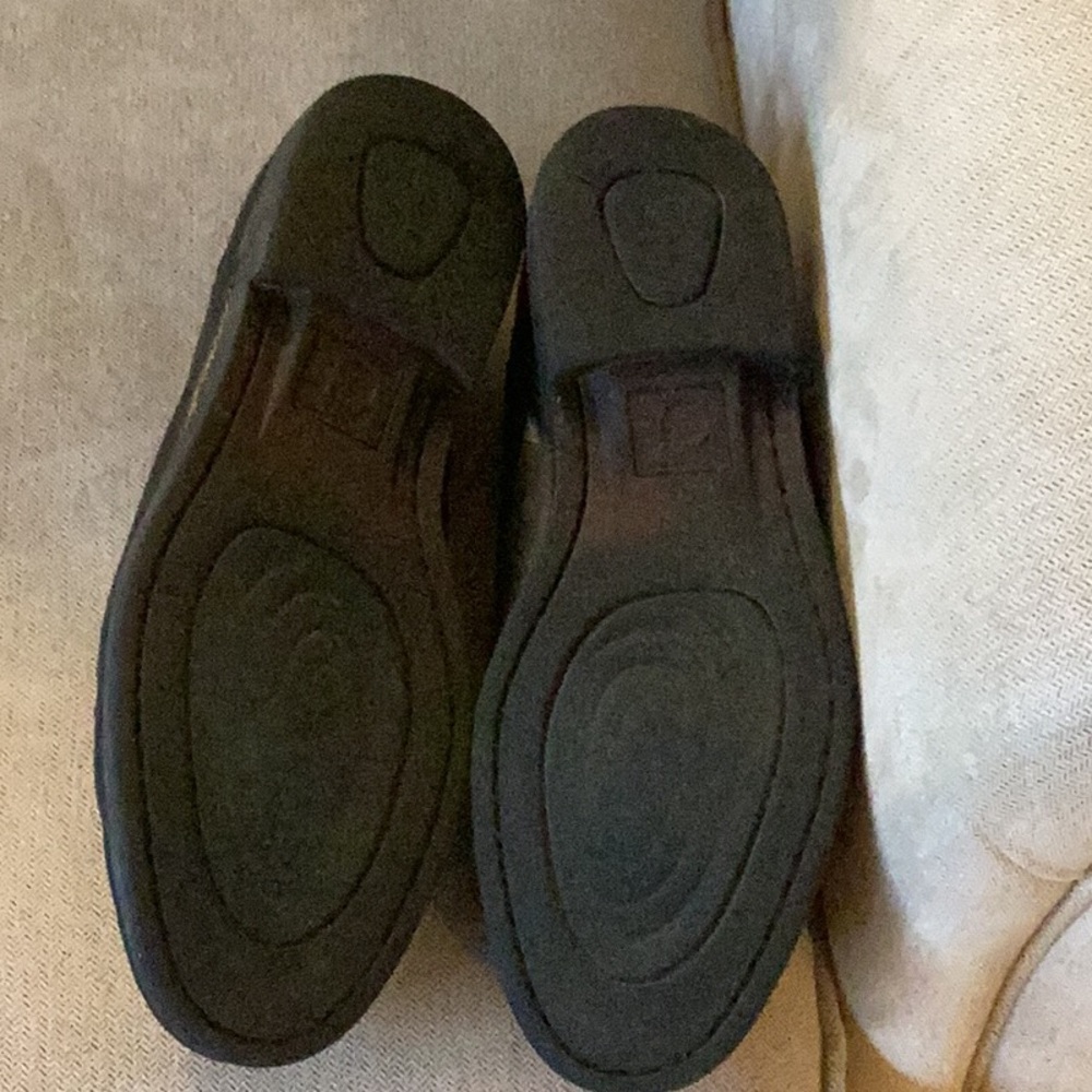 Men's 10 M Black Leather Loafers Italian Design Shoes Slip Ons - Picture 3 of 7